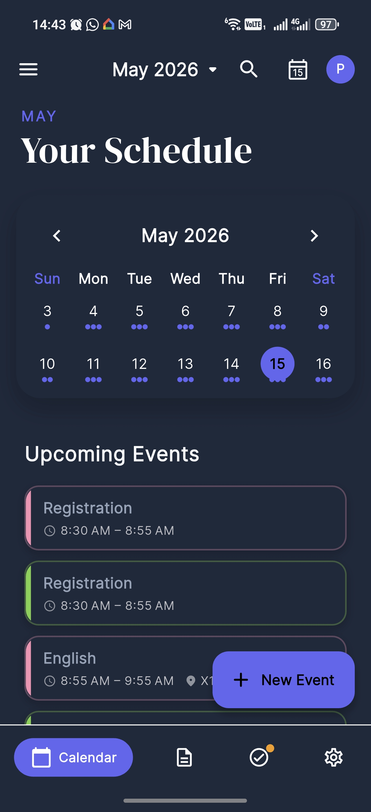 Momentum app screenshot