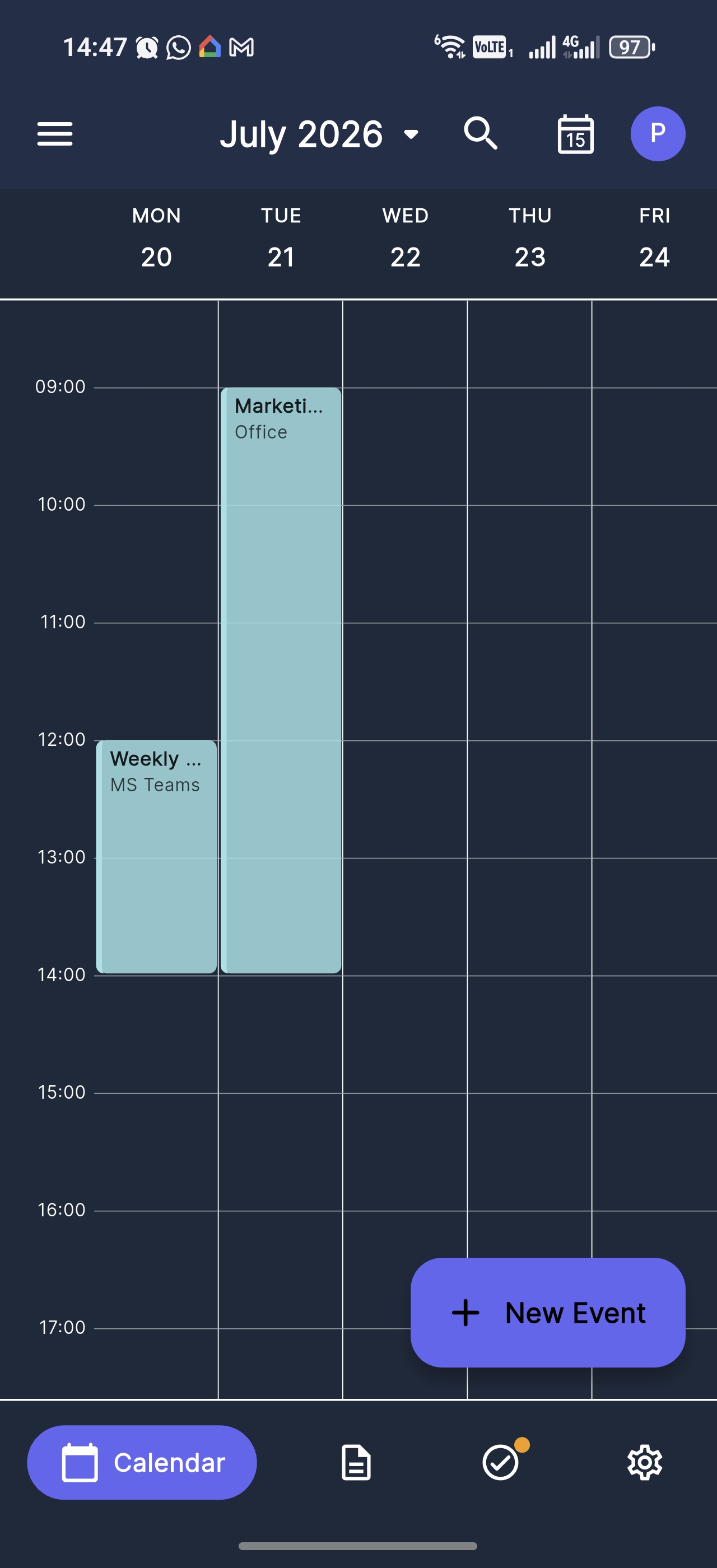 Momentum app screenshot